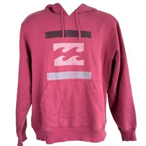 Vintage Y2K Billabong‎ Hoodie Sweatshirt Maroon Size M Skate Surf Grunge